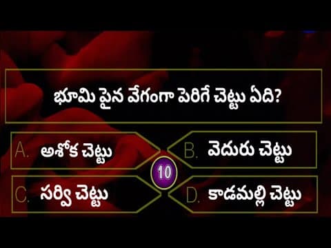 gk questions | general knowledge in telugu | gk questions for competitive exams | quiz test 19