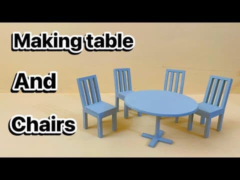 How to make minni chairs and table