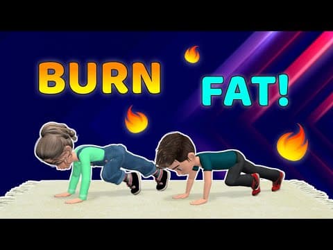 EASY CORE EXERCISES FOR KIDS - BURN BELLY FAT