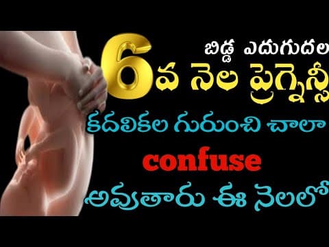 how your baby grows month 6|6th month of pregnancy in telugu|movements in 6th month of pregnancy