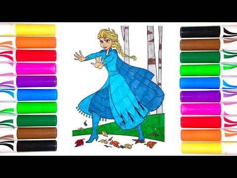 Princess elsa from frozen coloring pages - frozen 2 elsa coloring