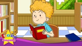 Where's my brother? He is in the library. (In/On/Under) - Kids Rap - English cartoon with lyrics