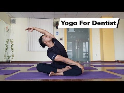 Basic Yoga for Dentist to Avoid Neck Pain and Back pain | Raja Gupta