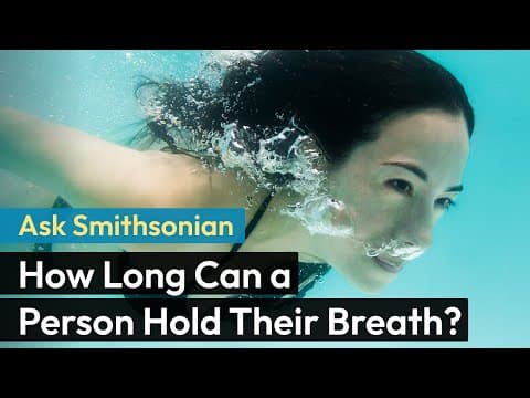 Ask Smithsonian: How Long Can a Person Hold Their Breath?
