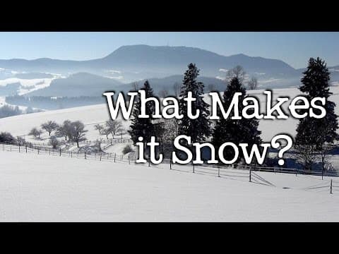 What makes it snow - winter precipitation for kids