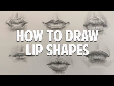 How to draw different lip shapes