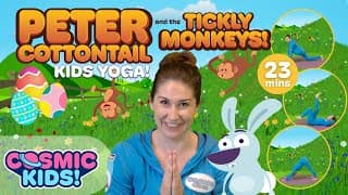 Peter Cottontail and the Tickly Monkeys! | Easter Yoga | A Cosmic Kids Yoga Adventure!