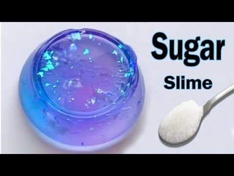 NO GLUE SUGAR SLIME | How to make Slime with Sugar and Shampoo without glue