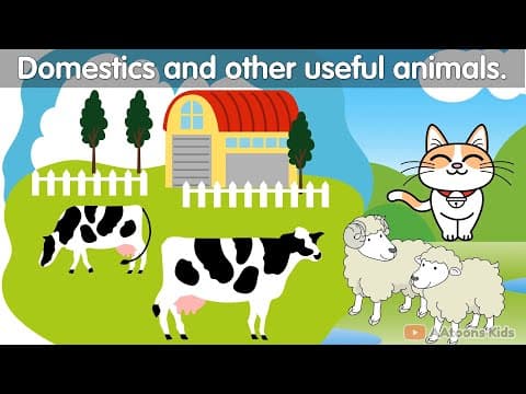 Domestics and Other useful animals for kids | @AAtoonsKids