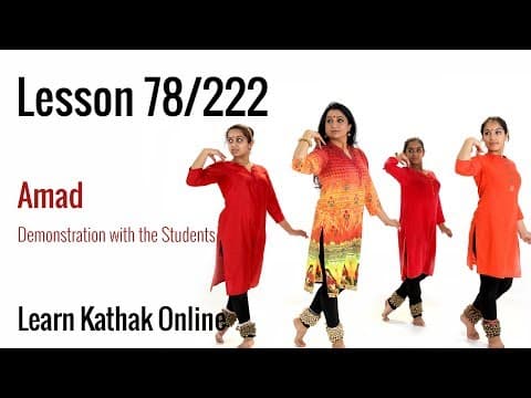 Amad Performance with Shishyas or Students | Learn Kathak Online | Lesson 78
