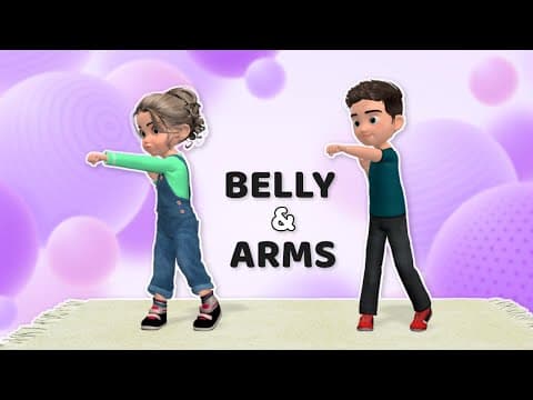 BELLY & ARMS WORKOUT: AT-HOME KIDS EXERCISE