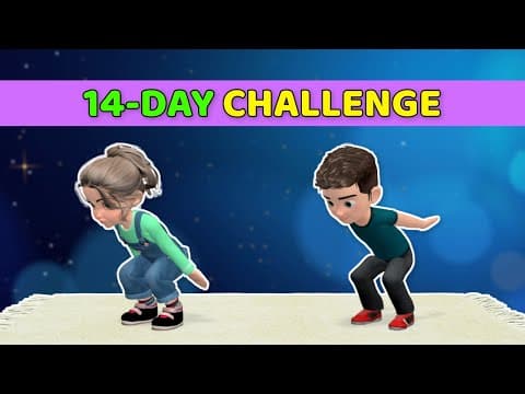 14 DAY CHALLENGE: BURN FAT AND GET STRONG – KIDS EXERCISE| Kids Exercise