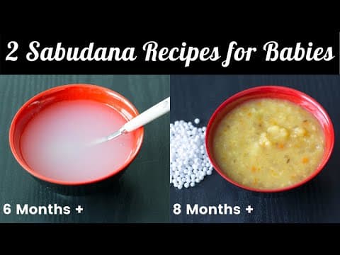 2 Sabudana Recipes for Babies, Toddlers & Kids | Sabudana Porridge, Sabudana Dal Khichdi | Healthy!
