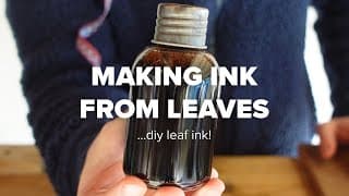 Making Ink From Leaves DIY Leaf Ink