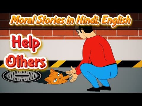 Always Help Others Story in Hindi and English | Bedtime Moral Stories in Hindi | Pebbles Hindi