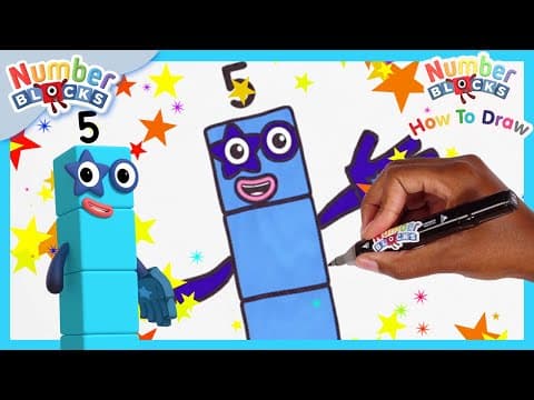 How to draw Numberblock Five | Drawing Tutorial for Kids