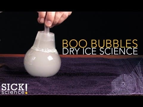 Boo Bubbles - Dry Ice Science