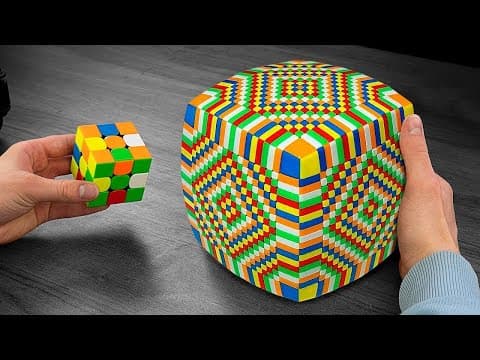 THE MOST DIFFICULT PATTERN ON THE HUGE RUBIK’S CUBE 19x19