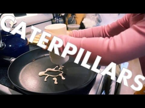 How to make pancake caterpillars and beetles for breakfast