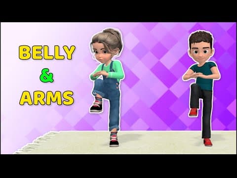 BELLY & ARMS KIDS EXERCISE AT HOME