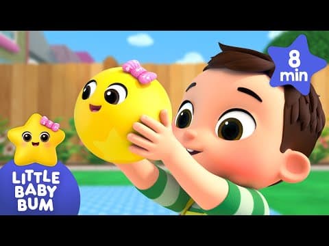 Fun Play with Twinkle Bouncing Ball! - The Ball Game | 8 mins of Playtime Songs | Little Baby Bum