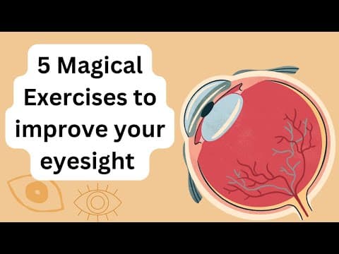 5 Magical Exercises to improve your eyesight | Just do it with me