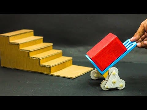 How To Make a Stair Climbing Dolly || Stair Climbing Trolley || Science Projects