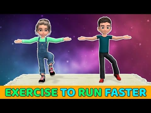 10-MINUTE KIDS EXERCISE TO RUN FASTER – CARDIO FOR CHILDREN