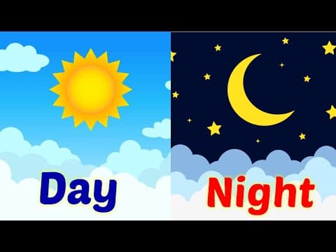 Day and Night | Day and Night for Kids | Things We See in the Day and Night | Kids Learning Videos