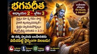Chapter 2 Slokam 3 దైవిక మందలింపు స్వరూపం