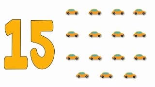 Car Numbers | Learn numbers from 1 to 15