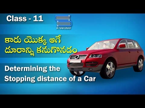 Determining the Stopping Distance of a Car | Motion in One Dimension