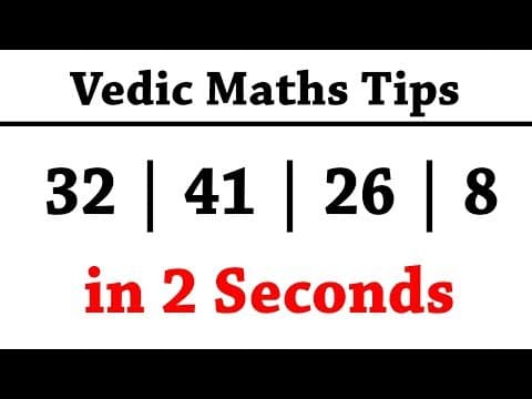 Vedic maths tricks - balancing method - fast calculations