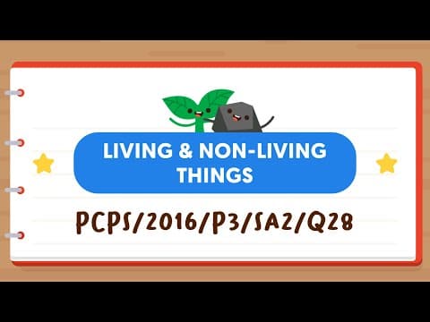PSLE SCIENCE MADE SIMPLE EP85 | Living & Non-living Things | Characteristics of Living Things