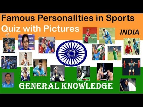 FAMOUS INDIAN PERSONALITIES IN SPORTS || QUIZ WITH PICTURES || GENERAL KNOWLEDGE