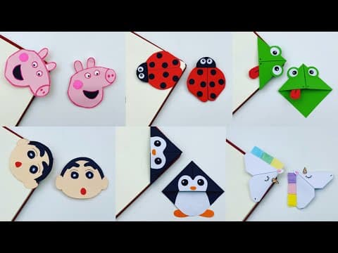 6 Easy Bookmark Ideas / Origami Bookmark