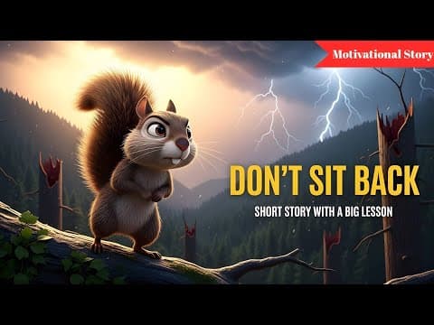 Don't Sit Back| Motivational story |Inspirational story.
