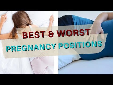 Pregnancy tips-best and worst sleep positions