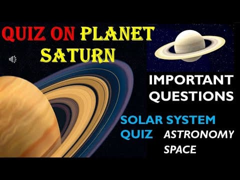 QUIZ ON SATURN PLANET || SOLAR SYSTEM QUIZ || SPACE QUIZ|| GENERAL KNOWLEDGE QUESTIONS || PART 5