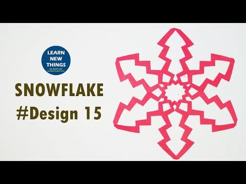 Paper cutting Snowflake | Step By Step Paper Craft