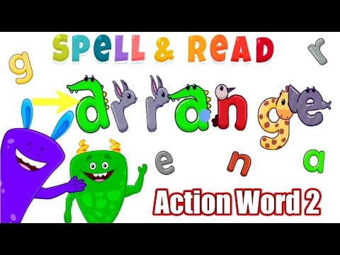 Action Words 2 - Kid Learn & Spelling P4