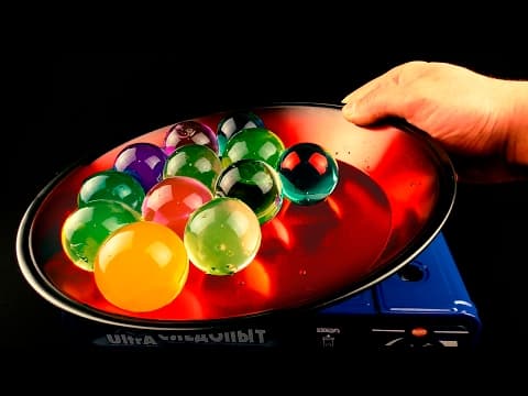 Experiment Glowing 1000 Degree Pan and ORBEEZ