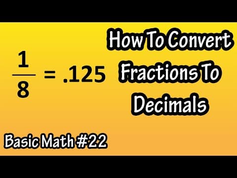 How To Convert Change Fractions To Decimals - Repeating Digits