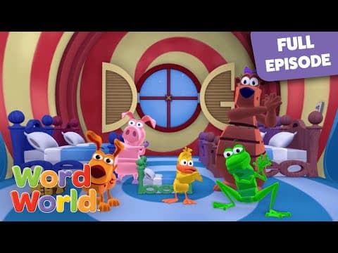 Duck's First Sleepover Party | WordWorld Full Episode