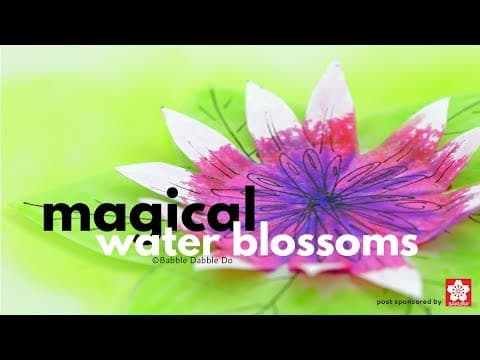 PAPER FLOWER FOR KIDS: Magical Blooming Water Blossoms