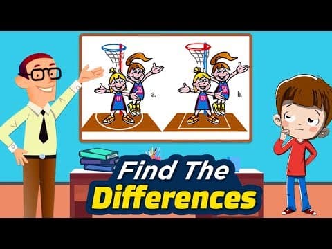 Find the differences - spot the difference puzzles - fun puzzles