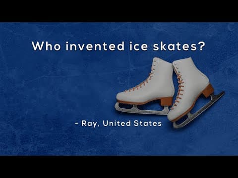 Who invented ice skates