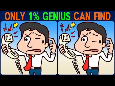 【Find the Difference】 Fun brain workout! Find the difference in 90 seconds!