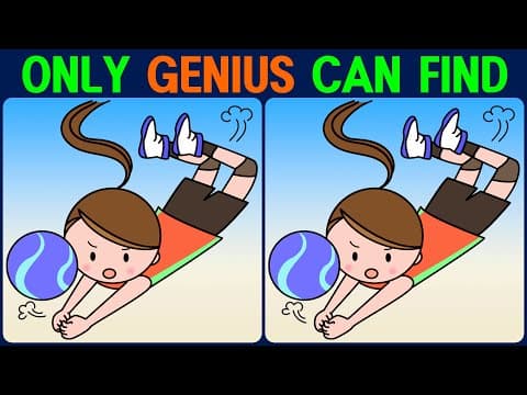 【Find the Difference】 If you've found them all, you're a genius!