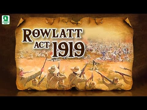 Rowlatt Act 1919 - Jallianwala Massacre - Satyagraha - Indian History By Evergreen Publications